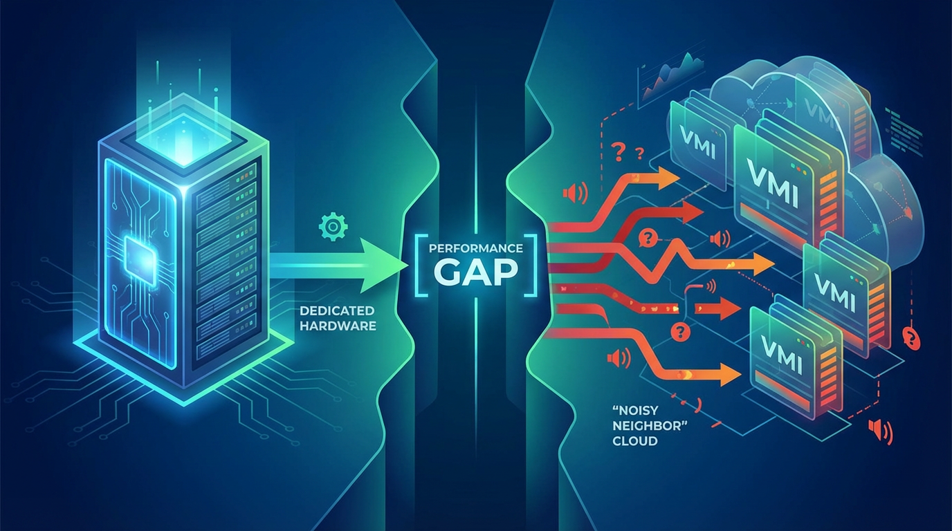 The Performance Gap: Dedicated Hardware vs. 'Noisy Neighbor' Cloud Instances