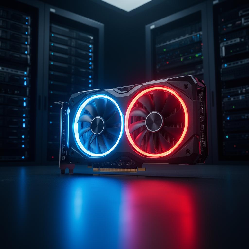 GPU with server racks